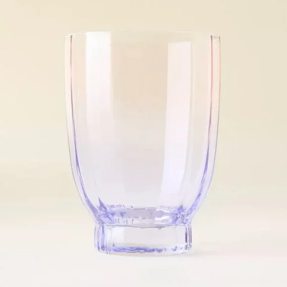 Anthropologie Olsen Juice Glasses Set of 4 Mixed Colors Blue Green Pink Violet - Picture 5 of 5